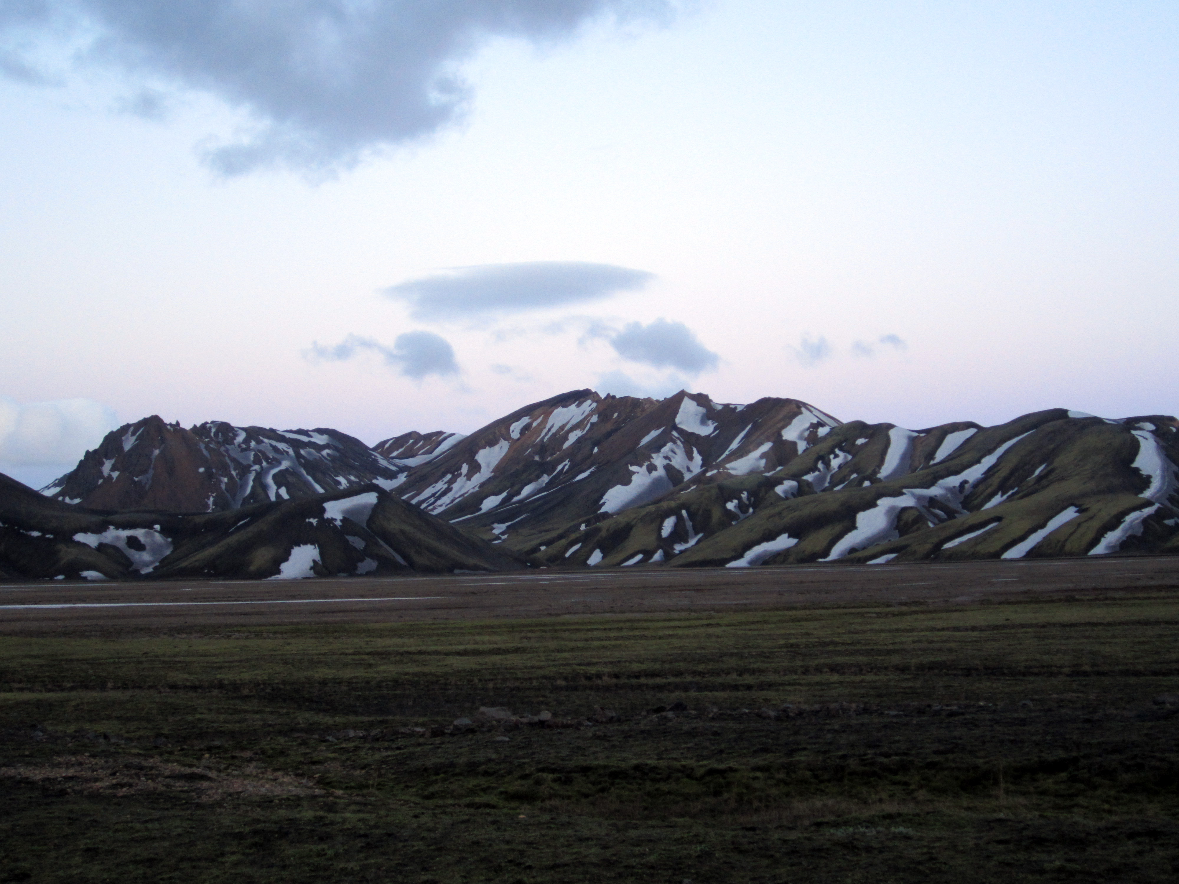 Vue impressionante des montagnes de Landmannalaugar